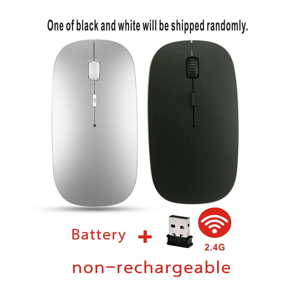 Rechargeable Bluetooth Mouse Wireless Dual Mode 5.2 Silent Computer Gaming Ergonomic Mouse 2.4 USB for PC Laptops