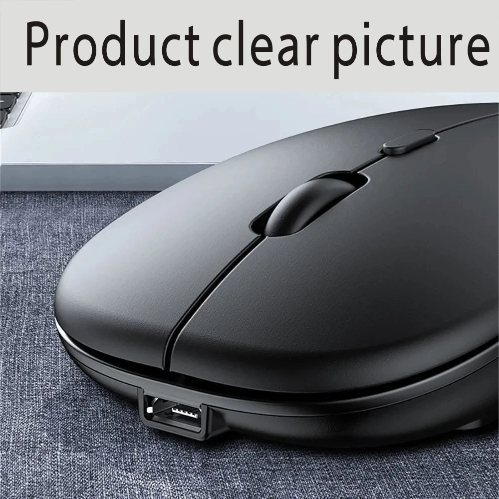 Rechargeable Bluetooth Mouse Wireless Dual Mode 5.2 Silent Computer Gaming Ergonomic Mouse 2.4 USB for PC Laptops