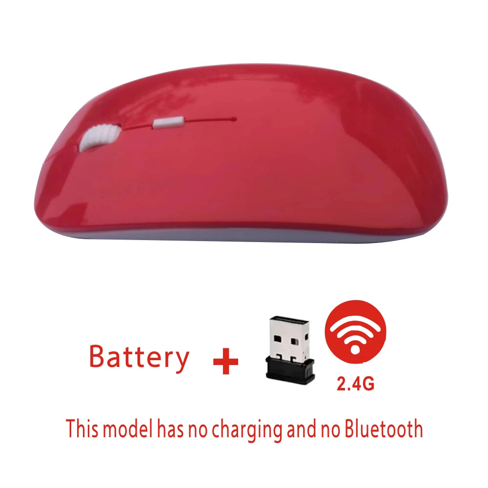 Rechargeable Bluetooth Mouse Wireless Dual Mode 5.2 Silent Computer Gaming Ergonomic Mouse 2.4 USB for PC Laptops